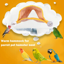 Winter Warm Bird Nest Bed Hanging Hammock Snuggle Hut House Tent Toy Bird Cage Perch for Parakeet Budgies