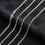Twist Chain Necklace Silver Thin Metal Choker 4
