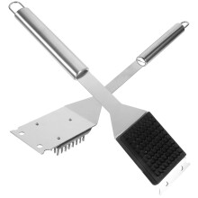 2 Pack Grill Brush Set, BBQ Grill Brush for All Grill Types, Compact for Outdoor Grilling