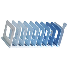 Plastic Books Stand Adjustable Design Bookends-Gradient Blue 8