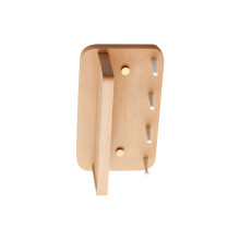 Elegant Key planner Wall Mount 4 permanent Brass-beech