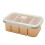 Soup Freezer Container Multi Compartments Silicone Lunch-Pink 4 1