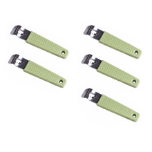 Pack Of 5 Universal Lid Openers For Jars Bottles And Can-Green