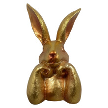 Traditionelle Mode-Kaninchenskulptur aus goldenem-klein