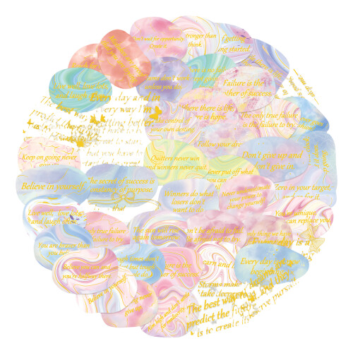 Artistic Decorative Scrapbook Sticker for Adults & Students,