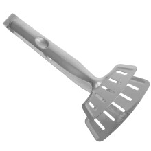 Stainless Steel Spatula Tongs, 2in1 Kitchen Tongs for Grill, Grip and Flip, NonSlip Handle