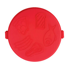 Microwave Cookware Heat Resistant Silicone Baking Pan-Red
