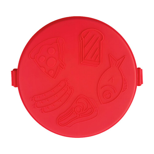 Microwave Cookware Heat Resistant Silicone Baking Pan-Red