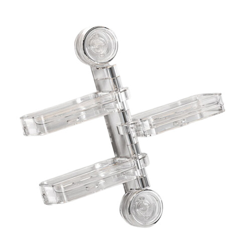 Quick Dry Angled Soap Dish Wall Mount Suction Cup-Clear