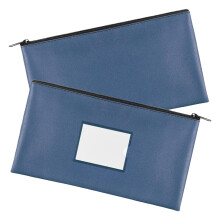 Professional Card Holders PU Leather File Case Clear-Ghost Blue