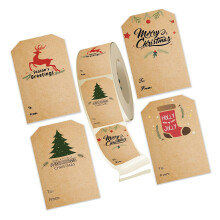 Christmas Decoration Sticker 300Pieces Holiday Designs For