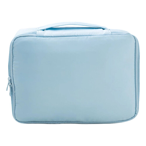 Compact Yet Roomy Cosmetic Storage Bag PU-large Blue