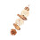 Fruit Shape Bird Chewing String with Natural Grass Ball-L 1