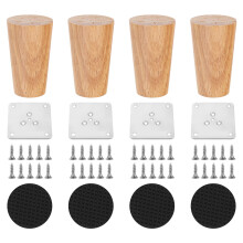 Durable Wooden Furniture Legs Heavy Load Bearing-8cm Direct