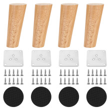 Rural Wood Cabinet Feet Shock Absorbent-12cm Slanted style