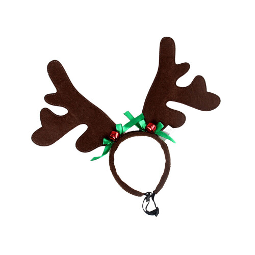 Plush Reindeers Ear Pet Headbands Regulable Elastics-1