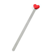 Elegant Stainless Steel Heart Bookmarks Perfect Gift for-Red
