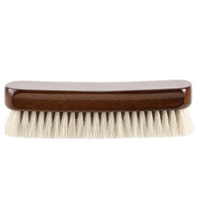 Wooden Handle Shoe Brush Natural Wool Bristles Efficiently