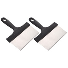 Stainless Steel Grill Brush and Scraper Set, BBQ Grate Cleaner, 2pcs Cleaning Kit