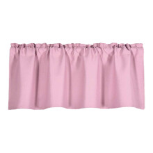 Privacy Short Curtain Window Coverings Rod Pocket Top-Pink