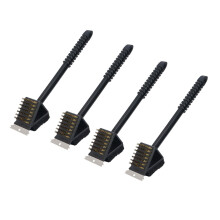 BBQ Grill Brush and Scraper Set 4pcs Grill Grate Cleaner for Outdoor BBQ Maintenance