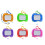 12Pcs Small Plastic Guest Message Boards 10x8.3cm Erasable 3