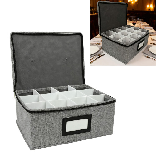 Multipurpose Elegant Glass Organizers Case for Dining Room Bar 1