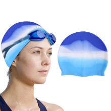 Unisex Bath Silicone Shower Cap, Easy Wear and Removal Waterproof Kids Swim Caps