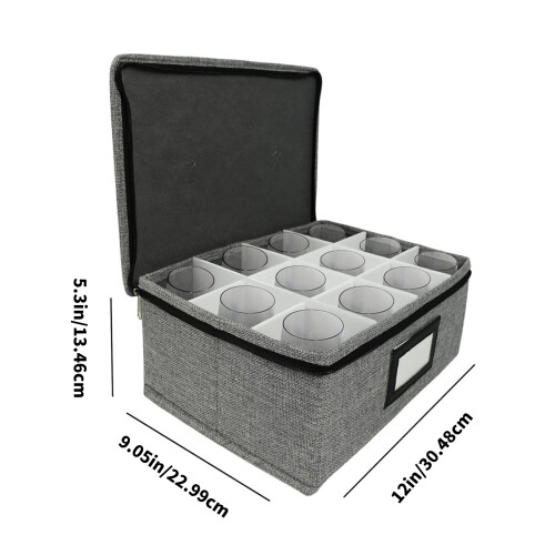 Multipurpose Elegant Glass Organizers Case for Dining Room Bar 2