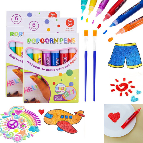Creative Three Dimensional Puffing Pen Set Assorted-Single box 1