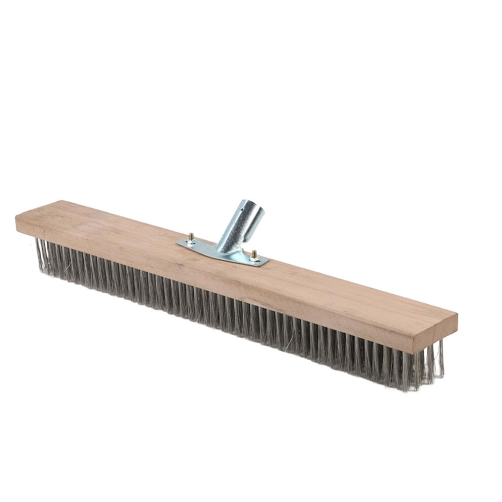 Wire Brush Broom And Concrete Brush For Deck Cleaning, Heavyduty Rust Removal, 50Cm With Adapter 9092120963601