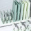 Adjustable Design Books Stand Plastic Books-Gradient Blue 8 6