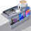 Permanent Sofa Side Tray for Coffee Cups Phones-Deep Blue 2