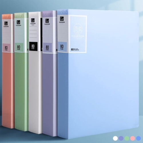 Sheet brochure, multi-layer transparent insert folder, 40-Blue 2