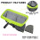 Swimming Pool Leaf Skimmer Net, Reinforced Frame Deep Leaf Rake for Fast Debris Removal 3