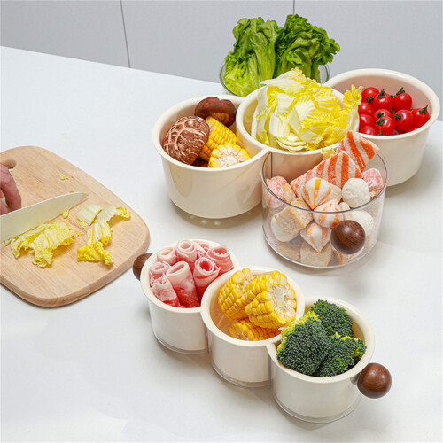 Double Layer Snacks Tray Organizers For Fruits Nut-2 S 2