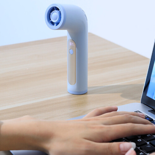 USB wiederaufladbarer Mini-Ventilator, tragbarer-Grün 2