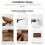 Elegant Key planner Wall Mount 4 permanent Brass-beech 7