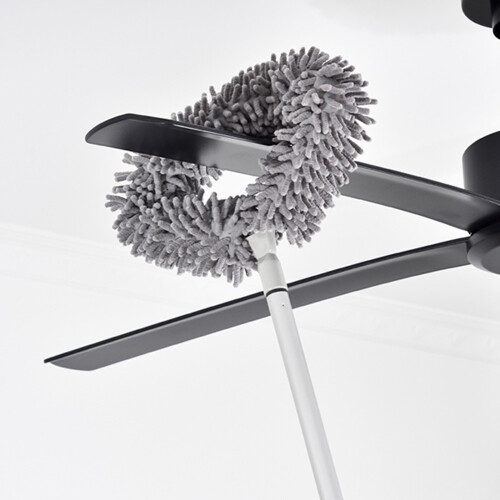 1 Set Teleskop-Staubwedel, ergonomischer Griff,-Hellgrau 3 2