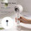 USB Rechargeable Mini Fan Portable Handheld Fan with 100-White 4