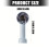 USB Rechargeable Mini Fan Portable Handheld Fan with 100-White 5