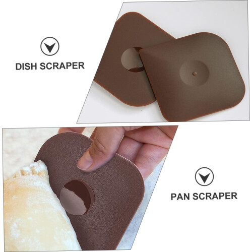 Cast Iron Skillet Scraper Set, 4 Pack Pan Scrapers for Pots and Griddles 1