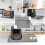Heatproof Silicone Mat For Kitchen Countertops Spill-Grey 3