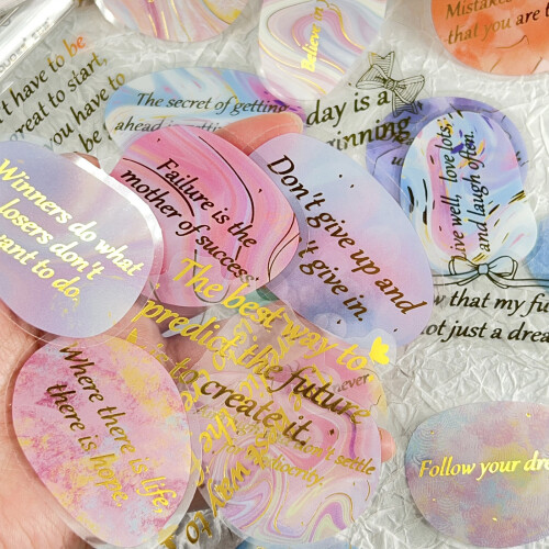 Artistic Decorative Scrapbook Sticker for Adults & Students, 1