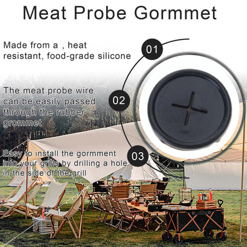 1/3/6/12Pcs Rubber Meat Probe Grommet Replacement Part For-3pcs 1