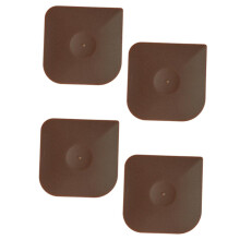 Cast Iron Skillet Scraper Set, 4 Pack Pan Scrapers for Pots and Griddles