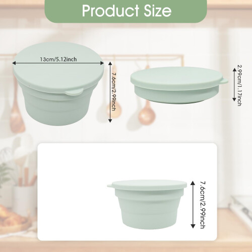 Multipurpose Round Bread Basket Oven Safe Silicone Container For 1