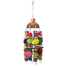 Parrot Chew Toy, Bird Cage Toy, Stress Relief Chew Ball, Entertaining Play A