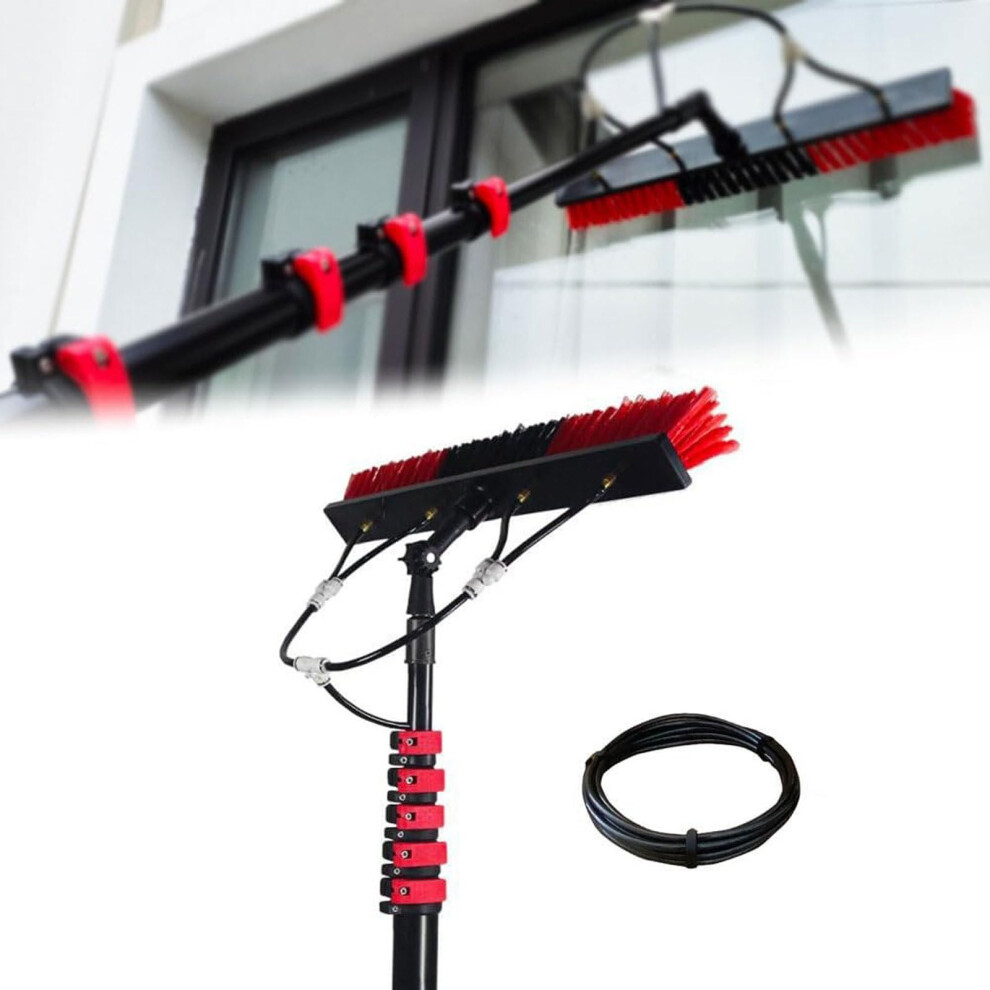 Solar Panel Cleaning Kit, 55Cm Brush With 180 Rotating Head, 12M/39Ft Reach For Solar Pv Panels 9092120965018