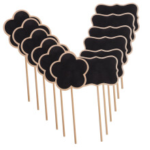20pcs Wooden Chalkboard Plant Labels Reusable Plant Markers for Potted Plants and Succulents